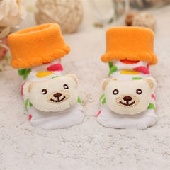 Baby socks rubber anti slip floor cartoon kids Toddlers autumn spring Fashion Animal newborn Cute 0-6-12month