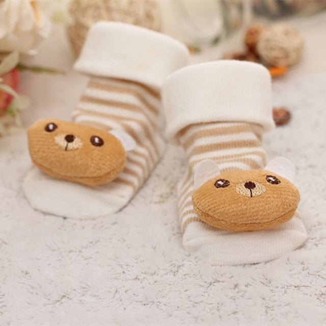 Baby socks rubber anti slip floor cartoon kids Toddlers autumn spring Fashion Animal newborn Cute 0-6-12month