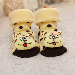 Baby socks rubber anti slip floor cartoon kids Toddlers autumn spring Fashion Animal newborn Cute 0-6-12month