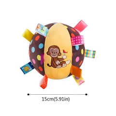 Baby Toys For Children Animal Ball Soft Plush Mobile Toys With Sound Baby Rattle Infant Body Building Ball Toys For 0-12 Months