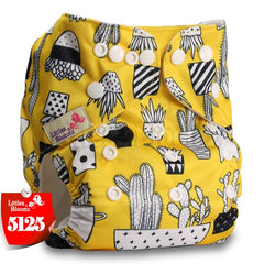 Littles&Bloomz Baby Washable Reusable Real Cloth Pocket Nappy Diaper Cover Wrap suits Birth to Potty One Size Nappy  Inserts