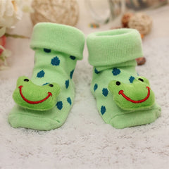 Baby socks rubber anti slip floor cartoon kids Toddlers autumn spring Fashion Animal newborn Cute 0-6-12month