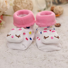 Baby socks rubber anti slip floor cartoon kids Toddlers autumn spring Fashion Animal newborn Cute 0-6-12month
