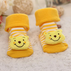Baby socks rubber anti slip floor cartoon kids Toddlers autumn spring Fashion Animal newborn Cute 0-6-12month