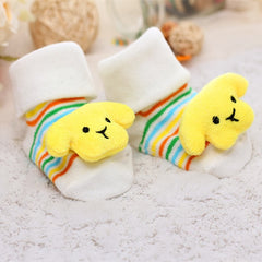 Baby socks rubber anti slip floor cartoon kids Toddlers autumn spring Fashion Animal newborn Cute 0-6-12month