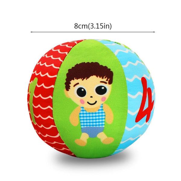 Baby Toys For Children Animal Ball Soft Plush Mobile Toys With Sound Baby Rattle Infant Body Building Ball Toys For 0-12 Months