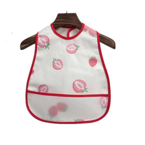 Adjustable Baby Bibs EVA Waterproof Lunch Feeding Bibs Baby Cartoon Feeding Cloth Children Baby Apron Babador Bandana