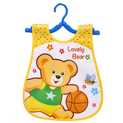 Adjustable Baby Bibs EVA Waterproof Lunch Feeding Bibs Baby Cartoon Feeding Cloth Children Baby Apron Babador Bandana