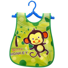 Adjustable Baby Bibs EVA Waterproof Lunch Feeding Bibs Baby Cartoon Feeding Cloth Children Baby Apron Babador Bandana