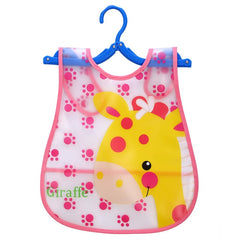 Adjustable Baby Bibs EVA Waterproof Lunch Feeding Bibs Baby Cartoon Feeding Cloth Children Baby Apron Babador Bandana
