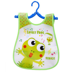 Adjustable Baby Bibs EVA Waterproof Lunch Feeding Bibs Baby Cartoon Feeding Cloth Children Baby Apron Babador Bandana