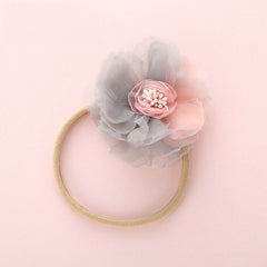 BalleenShiny Fashion Florals Headband Newborn Baby Elastic Princess Hairbands Child Kids Pearl Fresh Style Cute Headwear Gifts