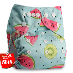 Littles&Bloomz Baby Washable Reusable Real Cloth Pocket Nappy Diaper Cover Wrap suits Birth to Potty One Size Nappy  Inserts