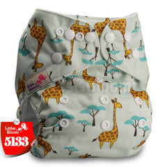 Littles&Bloomz Baby Washable Reusable Real Cloth Pocket Nappy Diaper Cover Wrap suits Birth to Potty One Size Nappy  Inserts