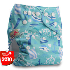 Littles&Bloomz Baby Washable Reusable Real Cloth Pocket Nappy Diaper Cover Wrap suits Birth to Potty One Size Nappy  Inserts