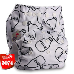 Littles&Bloomz Baby Washable Reusable Real Cloth Pocket Nappy Diaper Cover Wrap suits Birth to Potty One Size Nappy  Inserts