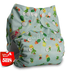 Littles&Bloomz Baby Washable Reusable Real Cloth Pocket Nappy Diaper Cover Wrap suits Birth to Potty One Size Nappy  Inserts