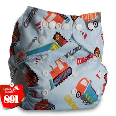 Littles&Bloomz Baby Washable Reusable Real Cloth Pocket Nappy Diaper Cover Wrap suits Birth to Potty One Size Nappy  Inserts