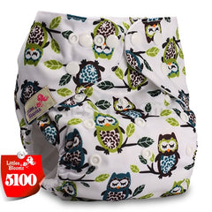 Littles&Bloomz Baby Washable Reusable Real Cloth Pocket Nappy Diaper Cover Wrap suits Birth to Potty One Size Nappy  Inserts