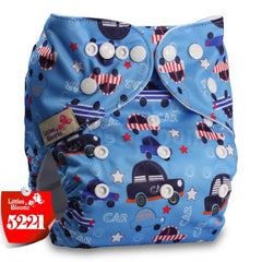 Littles&Bloomz Baby Washable Reusable Real Cloth Pocket Nappy Diaper Cover Wrap suits Birth to Potty One Size Nappy  Inserts