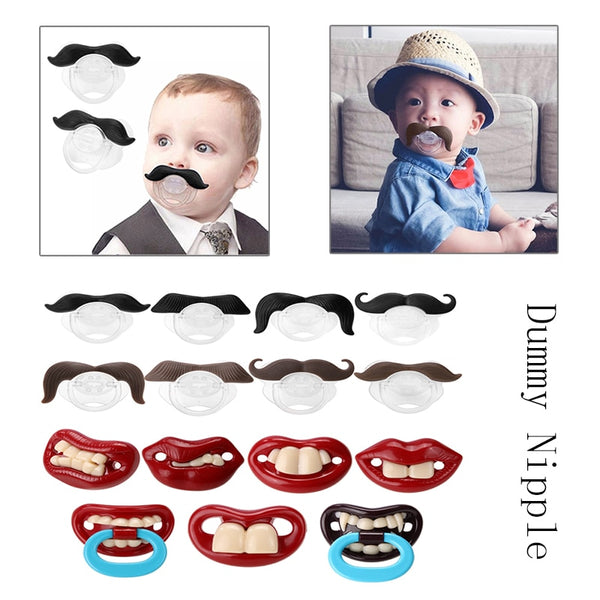 Silicone Funny Baby Pacifier Dummy Nipple Teethers Toddler Pacy Orthodontic Nipples Teether Baby Pacifier Christmas Gift