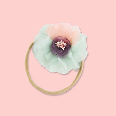 BalleenShiny Fashion Florals Headband Newborn Baby Elastic Princess Hairbands Child Kids Pearl Fresh Style Cute Headwear Gifts