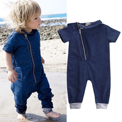 Baby Boys Girls Rompers Spring Infant Jeans Denim Jumpsuit