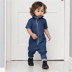 Baby Boys Girls Rompers Spring Infant Jeans Denim Jumpsuit