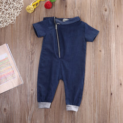 Baby Boys Girls Rompers Spring Infant Jeans Denim Jumpsuit