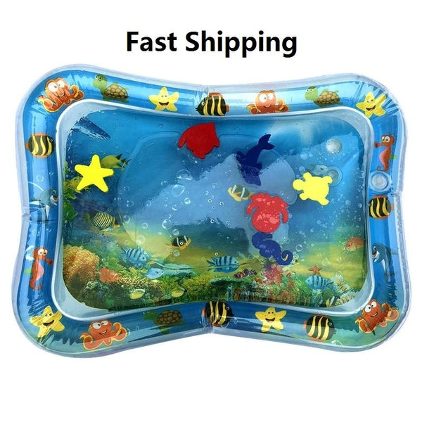 2019 Hot Sales Baby Kids Water Play Mat Inflatable Infant Tummy Time Playmat Toddler for Baby Fun Activity Play Center Dropship